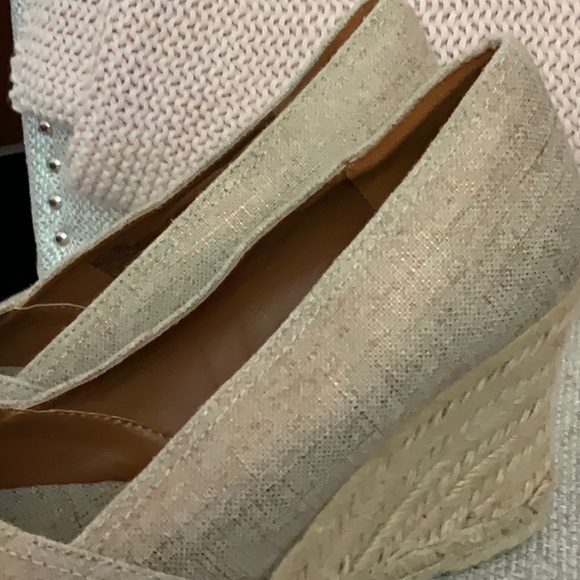 NWOT Target Sonoma Peep Toe Espadrilles in Natural 9.5M - Picture 6 of 7